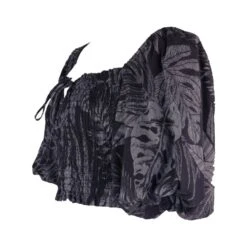 Florence Smocked Top - Black -Transcend Sales kopxzkrk9elurabeyfon