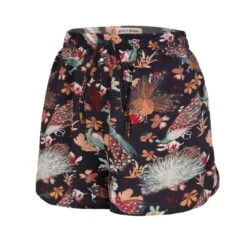 Peacocks In Botany Print Boxer Short