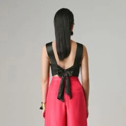 Lacquer Silk Crop Top - Lanh My A 9 Lacquer Silk Crop Top - Lanh My A -Transcend Sales lacquer silk crop top lanh my a c186e5ea480cebe0f12f984375ef744d