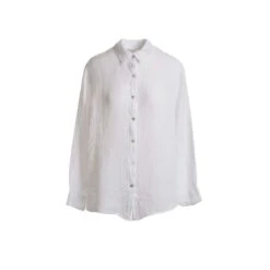 Linen Gauze Shirt - Whiite