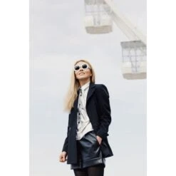 Loose Fit Shirt Metallic Silver -Transcend Sales loose fit shirt metallic silver 532e3c6f351c1c30061048d26222b584