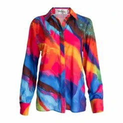 Lotus Blouse - Pink And Purple