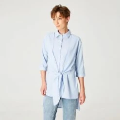 Long Shirt With Knotted Panels In Front 9 Long Shirt With Knotted Panels In Front -Transcend Sales movyq9i7nfoglxndoq0j 1