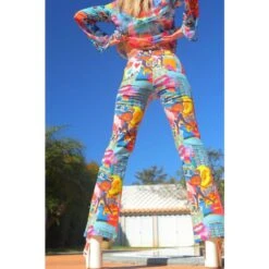 Moxie Bootcut Belted Collage Print Jeans -Transcend Sales moxie bootcut belted collage print jeans d10c488adc4f39504a000eac20b514b1