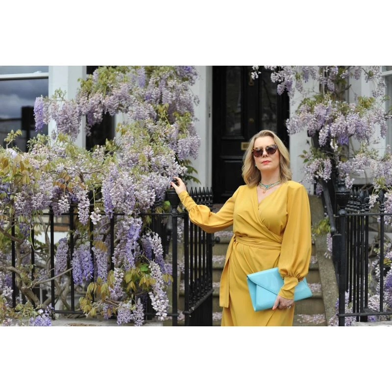 Mustard Maxi Wrap Dress 11 Mustard Maxi Wrap Dress - Image 11