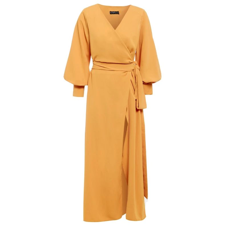 Mustard Maxi Wrap Dress 1 Mustard Maxi Wrap Dress
