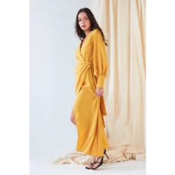 Mustard Maxi Wrap Dress 19 Mustard Maxi Wrap Dress -Transcend Sales mustard wrap dress f4edcaa744cffaec4d2642ba117ed081