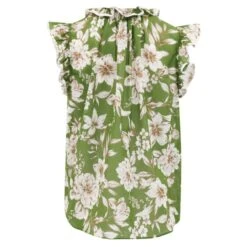 Nadya Top - Green Magnolia -Transcend Sales nadya top green magnolia b966a19bef5951edf962065e76fcae02