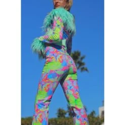 Metamorphosis Belted Bootcut Butterfly Jeans -Transcend Sales necpn2lg3nhbtzzht8t1