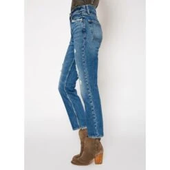 Claude High Rise Straight Jeans In Santa Cruz -Transcend Sales nh97nw5hnbfvspufjnqy