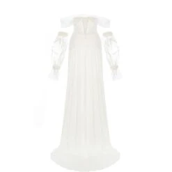 Off The Shoulder A-Line Bridal Gown With Pleated Bodice Amina -Transcend Sales off the shoulder a line bridal gown with pleated bodice amina 30d8bffb22fd3b7ab7f2990050eb406c