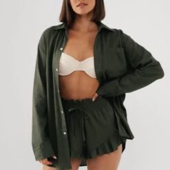 Olive Boho Short -Transcend Sales olive boho short d49dcae933047298a7107c2565550263