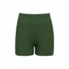 Olive Micro Scrunch Classic Bike Short