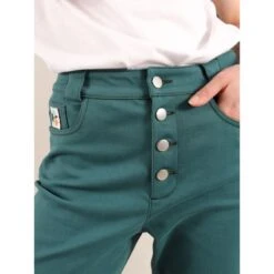 Rogue Organic Cotton Summer Jeans In Dark Green -Transcend Sales on7kzmaluza18djig2kh