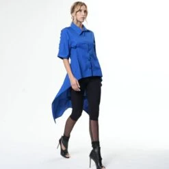 Open Back Shirt Cotton Shirt In Cobalt Blue 9 Open Back Shirt Cotton Shirt In Cobalt Blue -Transcend Sales open back shirt cotton shirt in cobalt blue 59e3094cea03271474cf472a7e8a0fa8