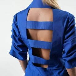 Open Back Shirt Cotton Shirt In Cobalt Blue 10 Open Back Shirt Cotton Shirt In Cobalt Blue -Transcend Sales open back shirt cotton shirt in cobalt blue d2533e760f61fcb5478a9bf4f5ebfd93 1