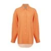 Orange Oversized Twin Set Shirt