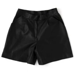 Isaac Black Leather Pants