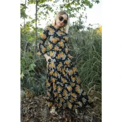 Petite Marigold Blossom 3-Tier Ruffle Dress -Transcend Sales petite marigold blossom 3 tier ruffle dress 33560919cebf1cab1a6b671e378c3670