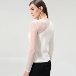 Asymmetric Milano And Tulle Top 7 Asymmetric Milano And Tulle Top -Transcend Sales pldyajwg9fg9on1totzs