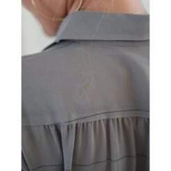 Pleated Vintage Chiffon Balloon Sleeved Button Up Dress -Transcend Sales pleated vintage chiffon balloon sleeved button up dress 8cc18cac15f26a679526a98c92c1c98c