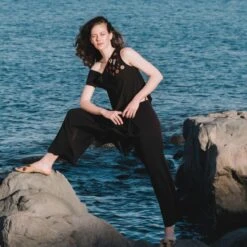 Sand One Shoulder Top Black -Transcend Sales plmqmwfz8o5zua2ud7pj