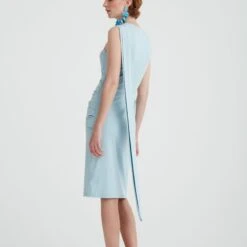 Shoulder Drape Dress In Light Blue 6 Shoulder Drape Dress In Light Blue -Transcend Sales pochogvjrkjpygsttap9