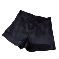 Pure Mulberry Silk Shorts High-Waisted - Black
