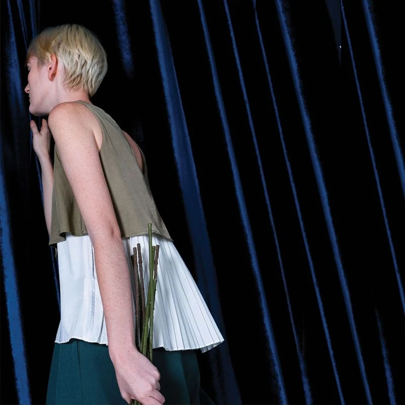 Michon Viscose Layered Reversible Top In Moss 3 Michon Viscose Layered Reversible Top In Moss - Image 3