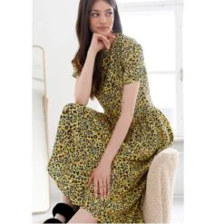 Animal Print Viscose Dress -Transcend Sales q48jxkf6f6ifpylxgtrl