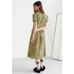 Animal Print Viscose Dress -Transcend Sales qc5avsv23rzgaebzlwqt