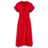 Red Knot Detail Midi Dress