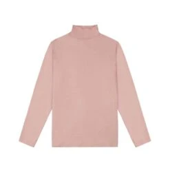 Women's Mock-Neck Pastel Pink