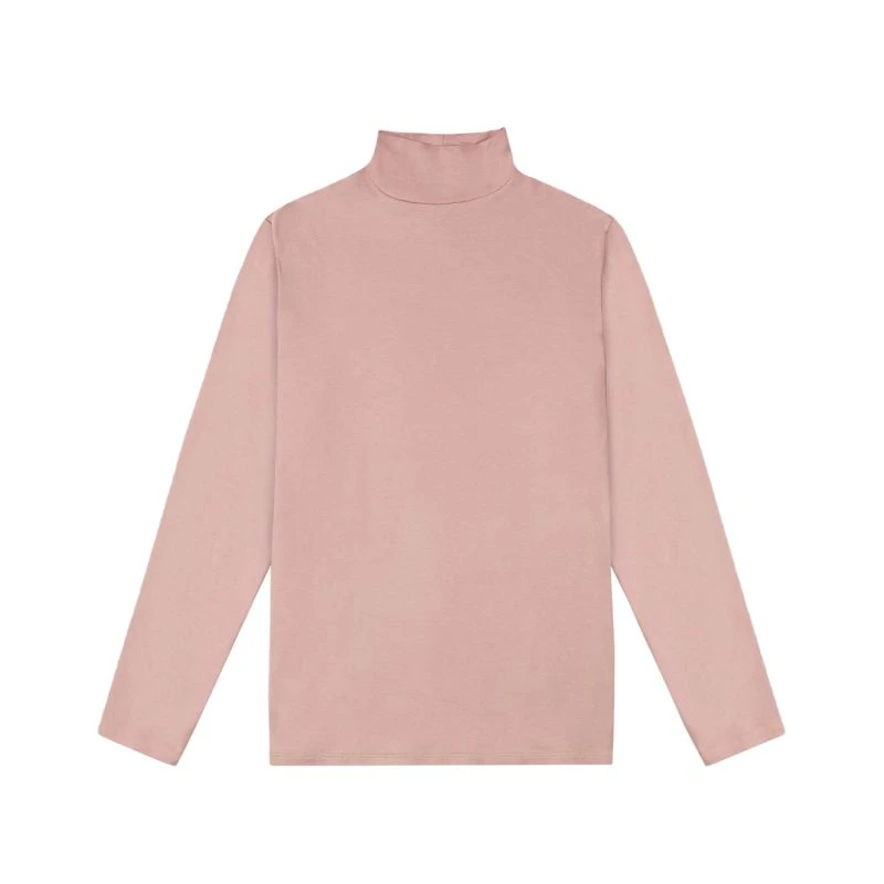 Women's Mock-Neck Pastel Pink 1 Women's Mock-Neck Pastel Pink