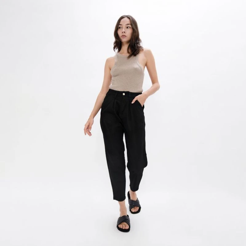 California - Sustainable Barrel Jeans - Celeste Black 2 California - Sustainable Barrel Jeans - Celeste Black - Image 2