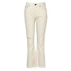 Farrah Kick Flare Jeans In Bone