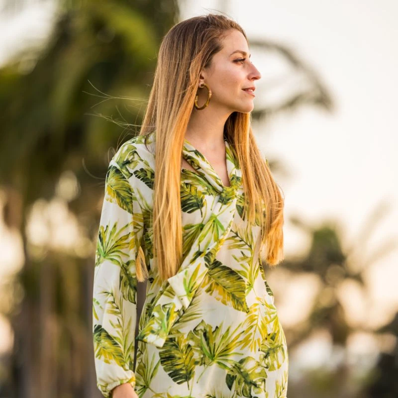 Palma Tie Front Blouse 3 Palma Tie Front Blouse - Image 3