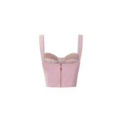 Sara Taffeta Crop Top - Pink -Transcend Sales sara taffeta crop top pink fd3655986950d6d4e0353e289f66158c
