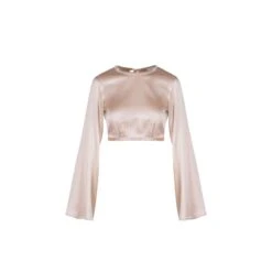 Silk Top In Champagne