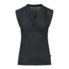 Black Faux Wrap Style Sleeveless