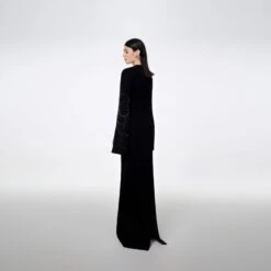 Slit-Sleeve Bodycon Dress -Transcend Sales slit sleeve bodycon dress 4562f5a10694a3e5cbd66fa31842e5cc