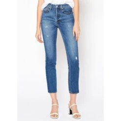 Classic Slim Straight Taper Jeans In Beach -Transcend Sales sogfznunjm9yzux1cib7