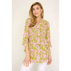 Sophie Cotton Shirt In Abstract Flower 7 Sophie Cotton Shirt In Abstract Flower -Transcend Sales sonrxyxue6f0cbo7idsn