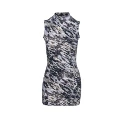 Animal Print Stretch Mini Dress