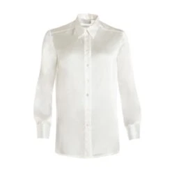 The Silk Shirt In White