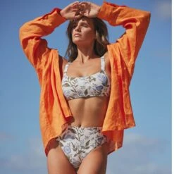 Tahnee Oversized Linen Shirt -Persimmon -Transcend Sales tahnee oversized linen shirt persimmon 2f975294fd96494f474733b9d48d2a4a