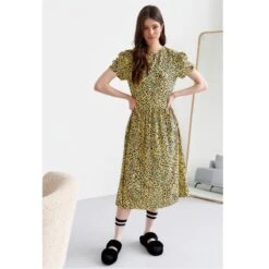 Animal Print Viscose Dress -Transcend Sales tbsgzs162danpjwjdwih