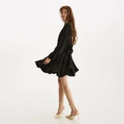 Asymmetric Pure-Silk Mini Dress -Transcend Sales tlkwrty1fl3k8gb93tsn