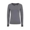 Charcoal Grey Long Sleeve Cotton Top