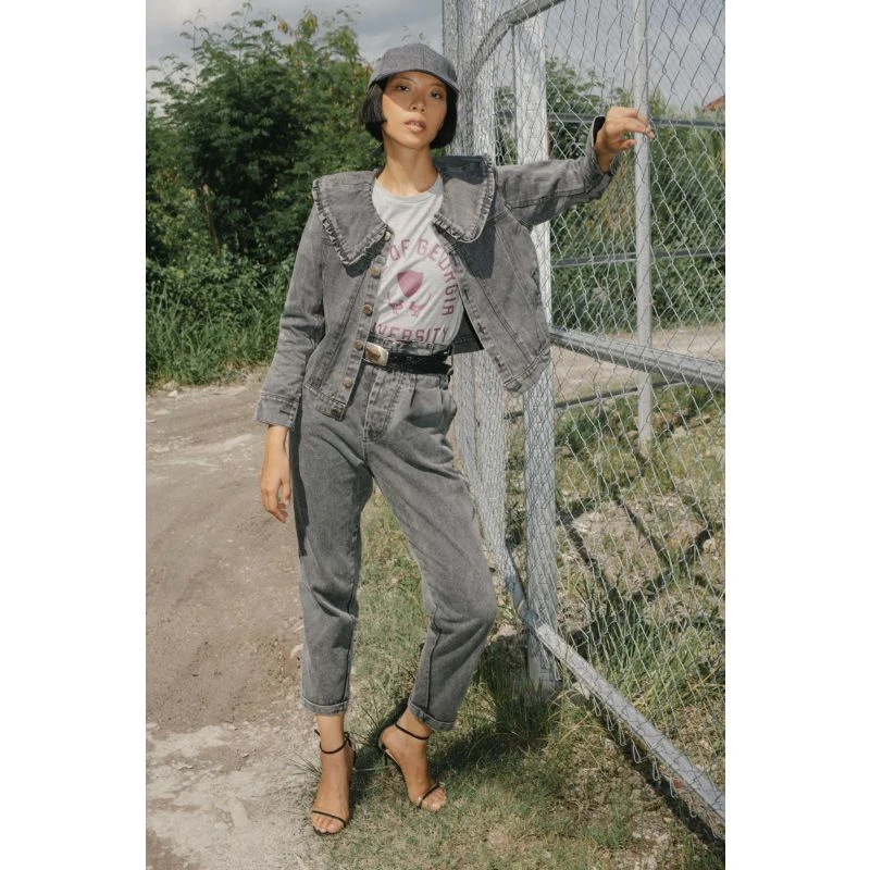 The State Of Georgia Track T-Shirt Grey Marle 2 The State Of Georgia Track T-Shirt Grey Marle - Image 2